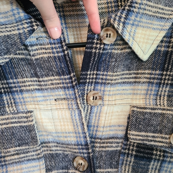 PacSun L.A. Hearts Oversized Plaid Shacket Size XS/S - Picture 3 of 11